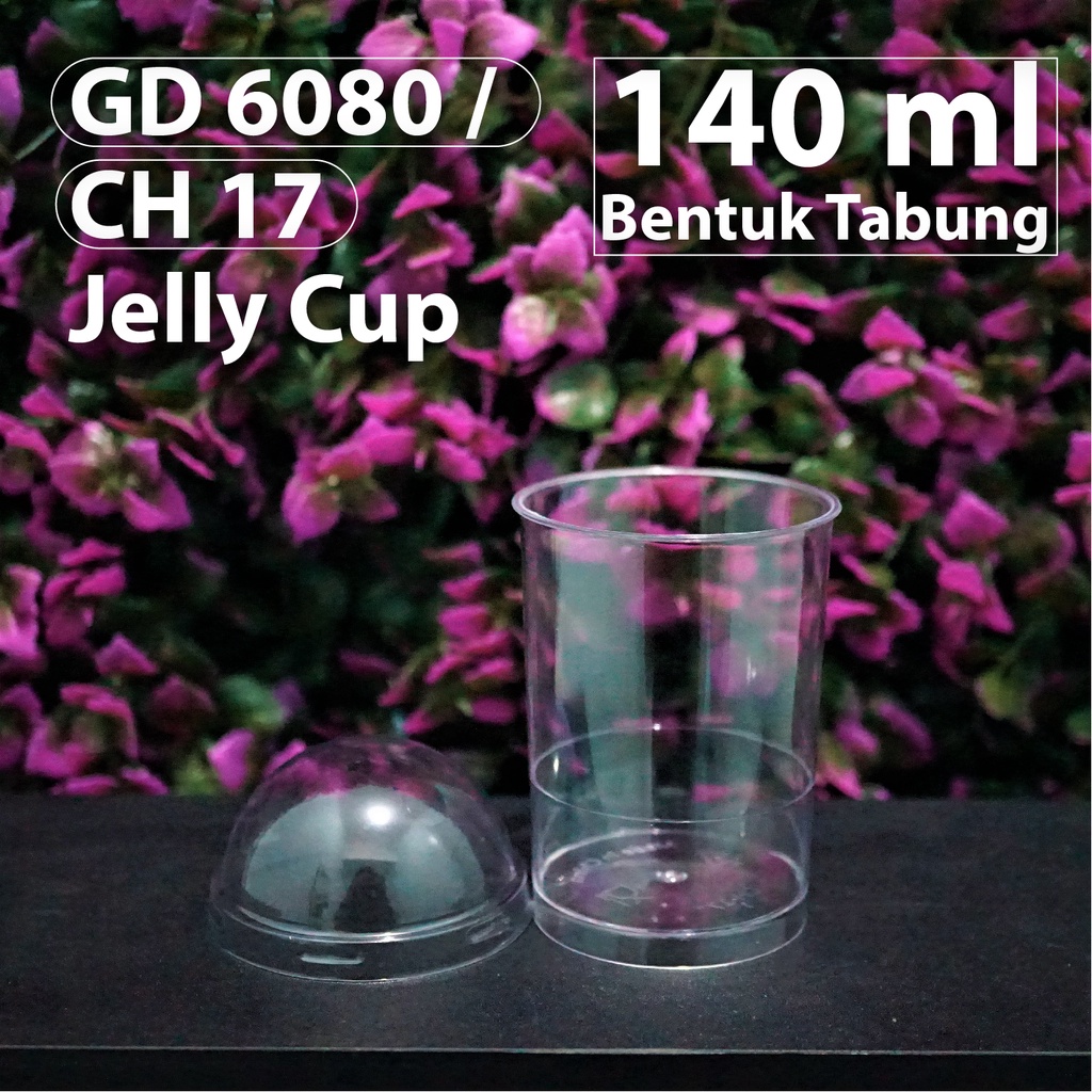 Jual Jelly Cup Gelas Puding 140 Ml Model Tabung Bulat CH 17 GD 6080 Shopee Indonesia