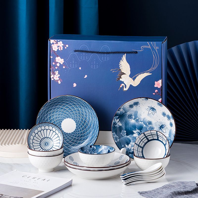 Jual Set Piring Mangkok Makan Keramik Jepang Gift Set ceramic tableware