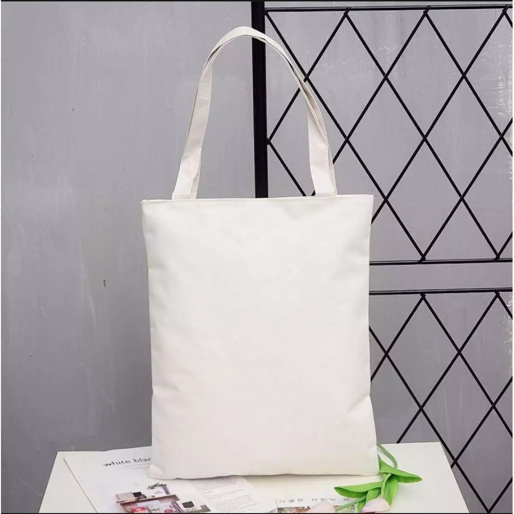 Jual tote bag kanvas polos sale