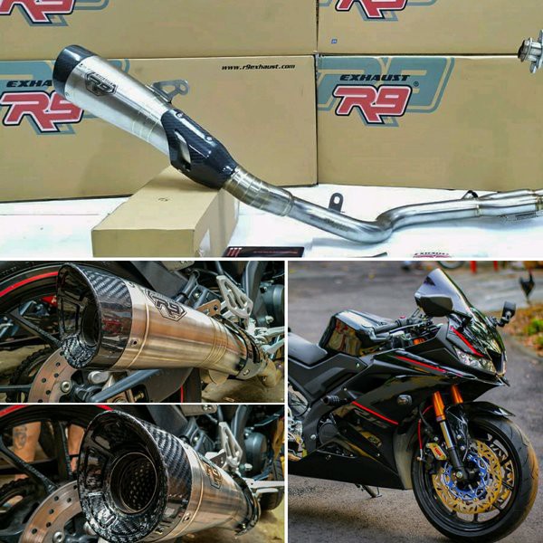Jual KNLPOT R9 H2-SS MT15 MT 15 VIXION R R15 V3 KNALPOT R9 H2 SS R15 V3 ...