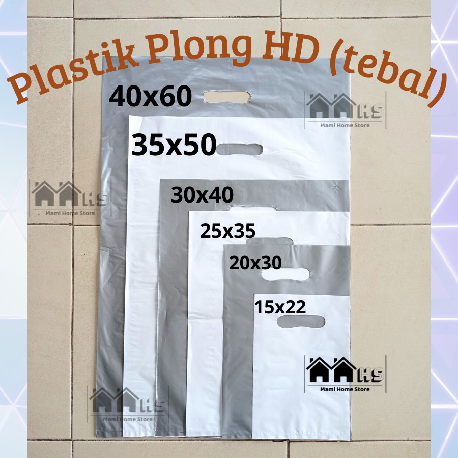 Jual Ecer Plastik Plong Hd Tebal Warna Polos Packing Perlengkapan