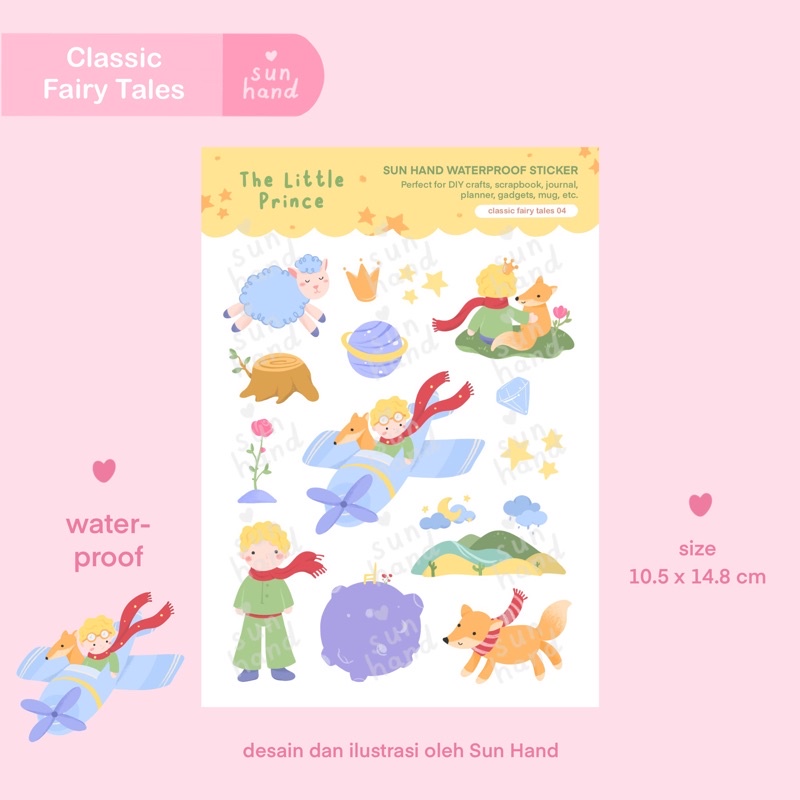 Jual Classic Fairy Tales Series | Waterproof Sticker Sheet | Shopee ...