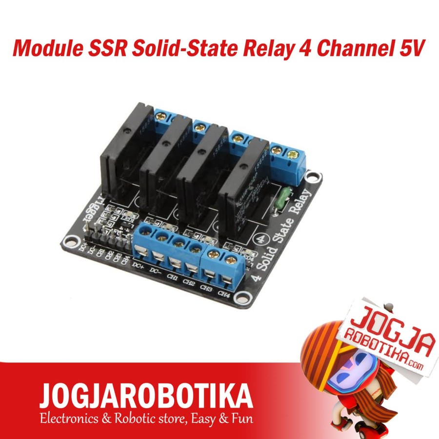 Jual Module SSR Solid State Relay 4 Channel 4Ch 5V for Arduino | Shopee ...