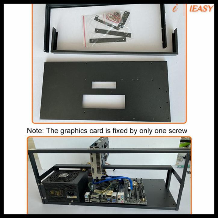 Jual MINING CASE RIG RAK FRAME KHUSUS GRAB GOJEK 6 GPU RTX RX VGA BARU ...