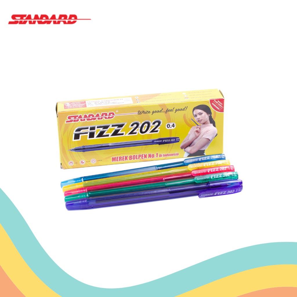 Jual BALLPOINT STANDARD FIZZ 202 (3 PCS) | Shopee Indonesia