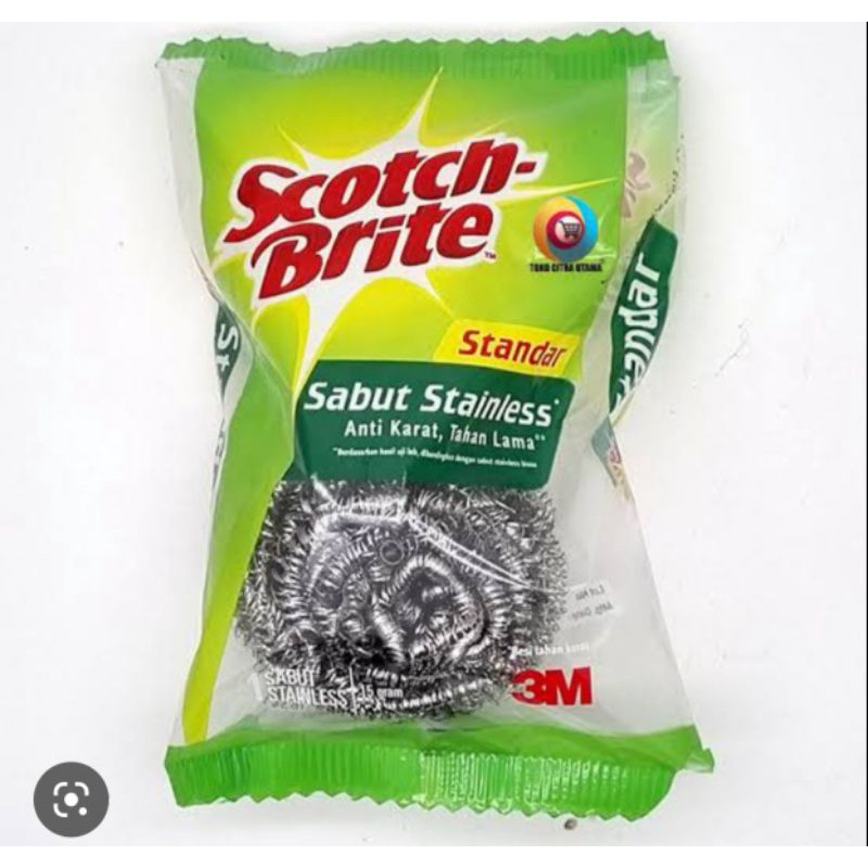 Jual scotch brite 3M sabut stainless basic extra besar anti karat ...