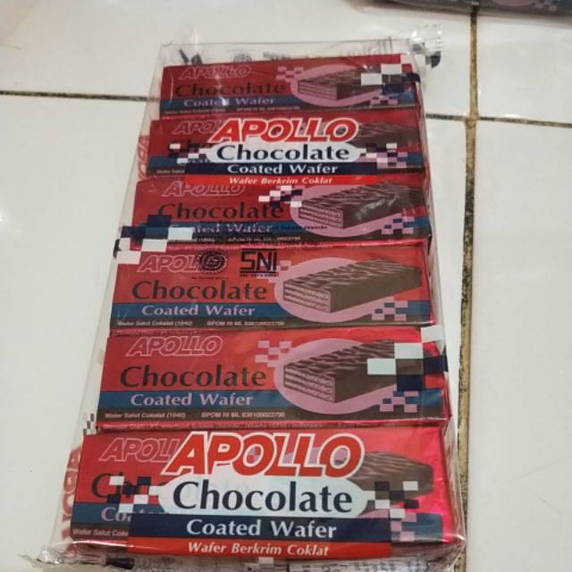Jual Apollo Wafer Susu dan Cokelat/ biscuit coklat/ biscuit susu ...