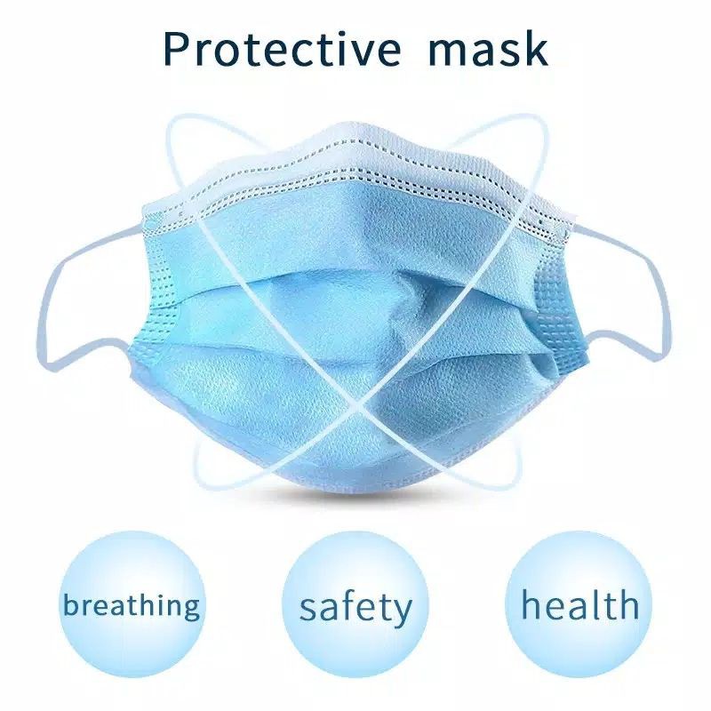 50-Pack Christmas Pattern Disposable 3-Ply Face Masks – Adult Earloop Mouth Covers