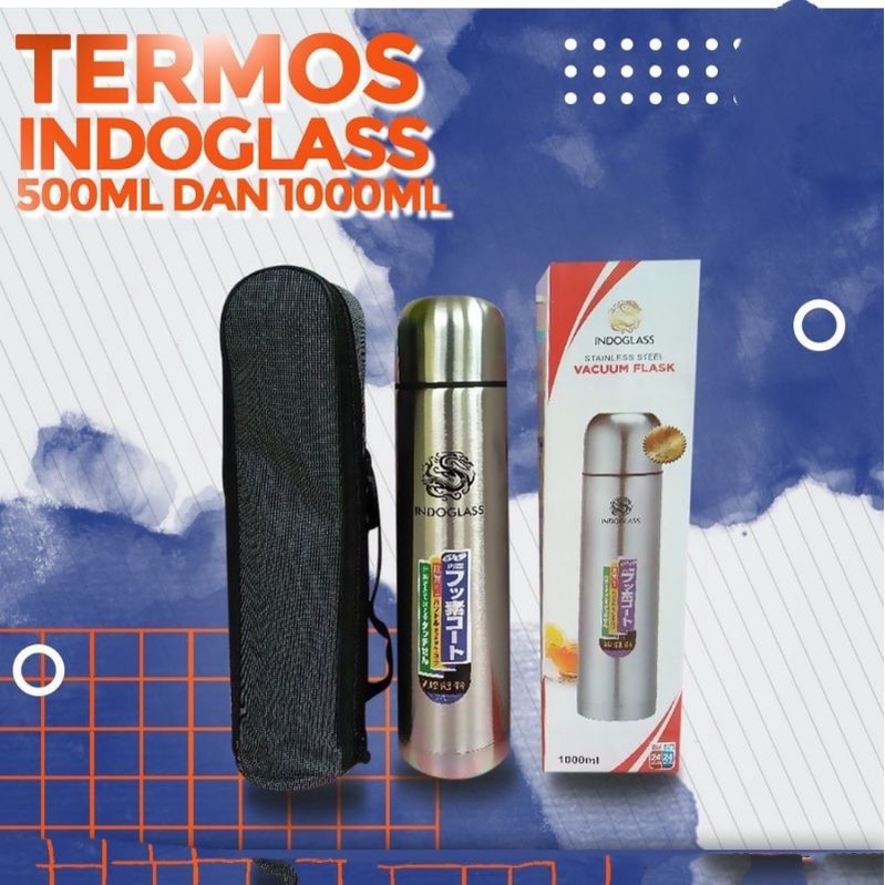 Jual TREMOS STAINLESS STEEL 500.1000 ML FREE TAS/TERMOS INDOGLASS