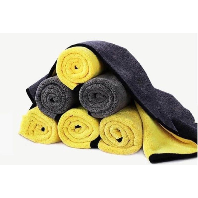 Jual LAP MICROFIBER KUNING ABU 25 X 25 CM | Shopee Indonesia