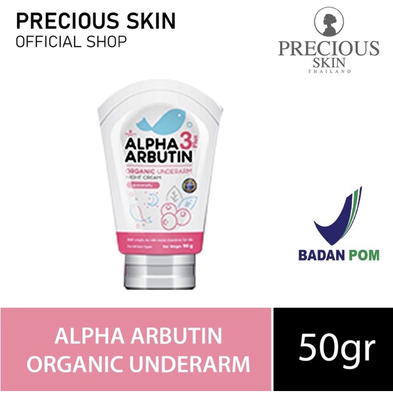 Jual PRECIOUS SKIN ALPHA ARBUTIN 3 PLUS ORGANIC UNDERARM NIGHT CREAM ...