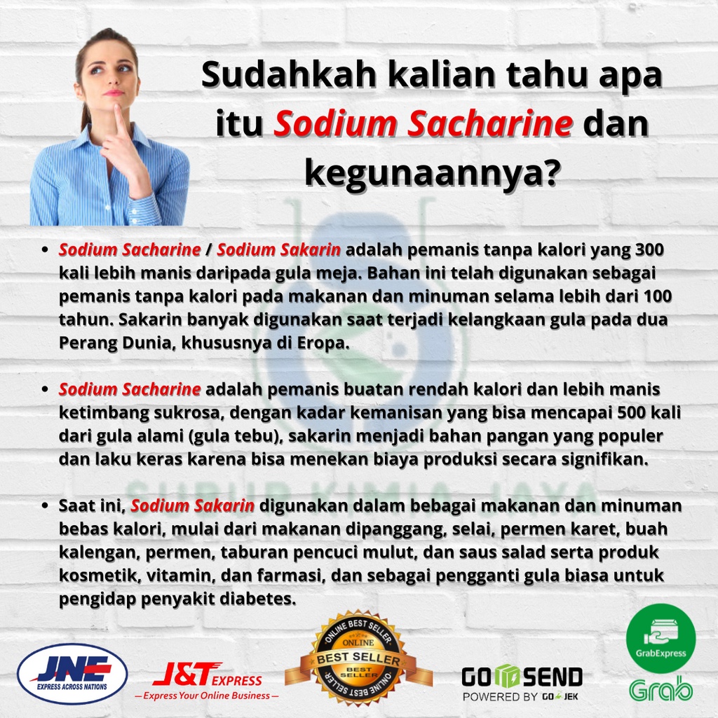 Jual Sakarin / Sodium Sakarin / sodium sacharine (500gr) | Shopee Indonesia