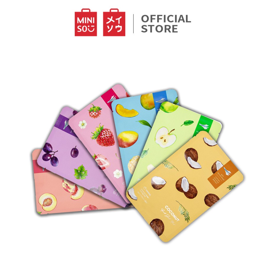 Jual MINISO Fruit Sheet Mask Masker Buah Pelembab Dan Pemutih ...
