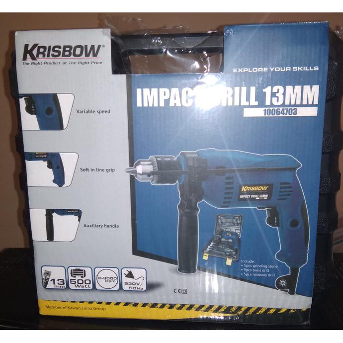 Jual KRISBOW Impact Drill 21 Set 13 MM Alat Bor Termurah Original