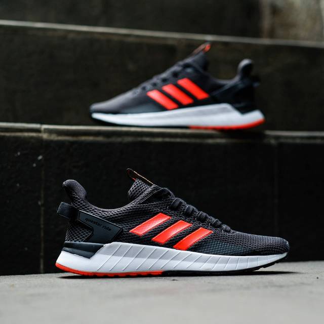 ADIDAS QUESTAR RIDE BLACK LIST ORANGE ORIGINAL