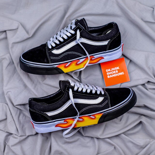 CISHOES Vans Old skool Flame Cut Out