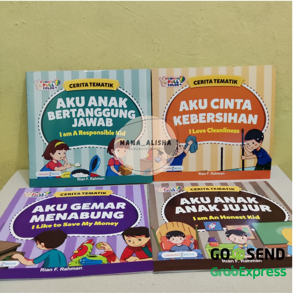 Jual Buku Seri Cerita Tematik Billingual Dua Bahasa Bergambar Full ...