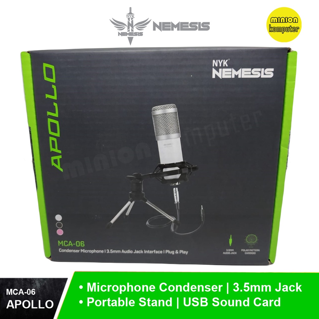 Jual NYK MCA06 / MCA06 Apollo Microphone Mic Condenser Streaming