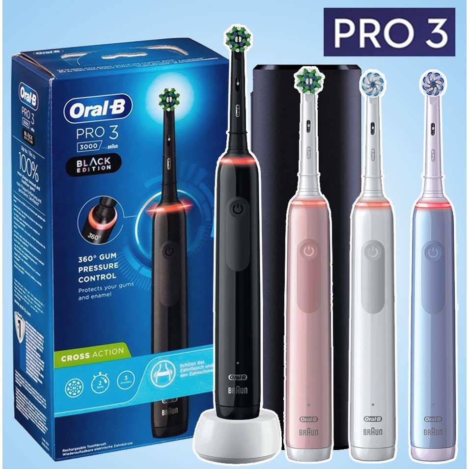 Jual Oral-B Pro 3 3000 3500 3900 Electric Toothbrush, Sensor Tekanan ...