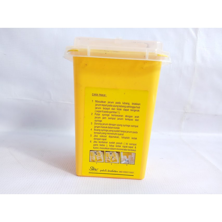 Jual Sharp Container Stera Tempat Sampah Medis Onemed 1 Liter | Shopee ...