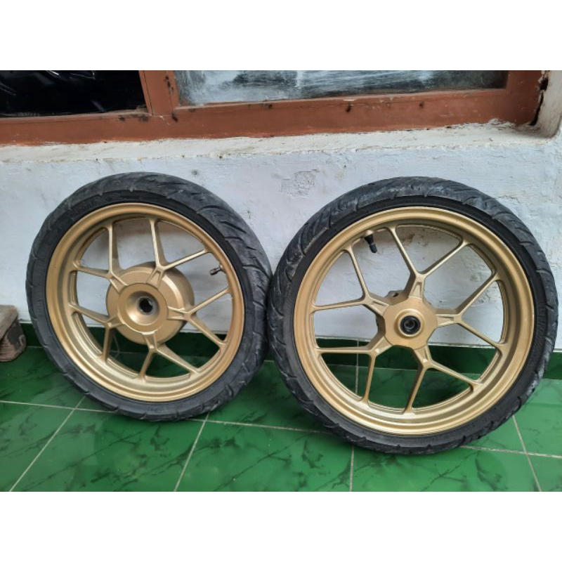 Jual VELEG SET PELEK SET DEPAN BELAKANG GOLD VARIO 150 LED VARIO 125