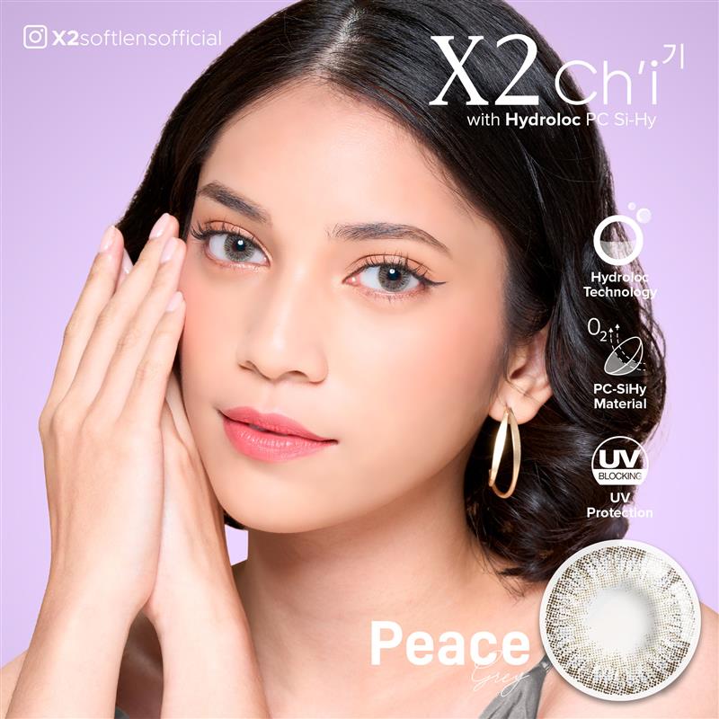 Jual X2 Chi 14,2 mm Softlens Silicone Hyrdogel Premium Contact lens