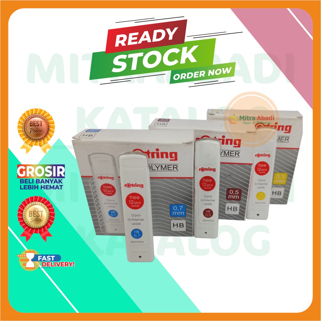 Jual ISI PENSIL ROTRING 2B ISI PENSIL ROTRING B REFILL PENSIL MEKANIK ...