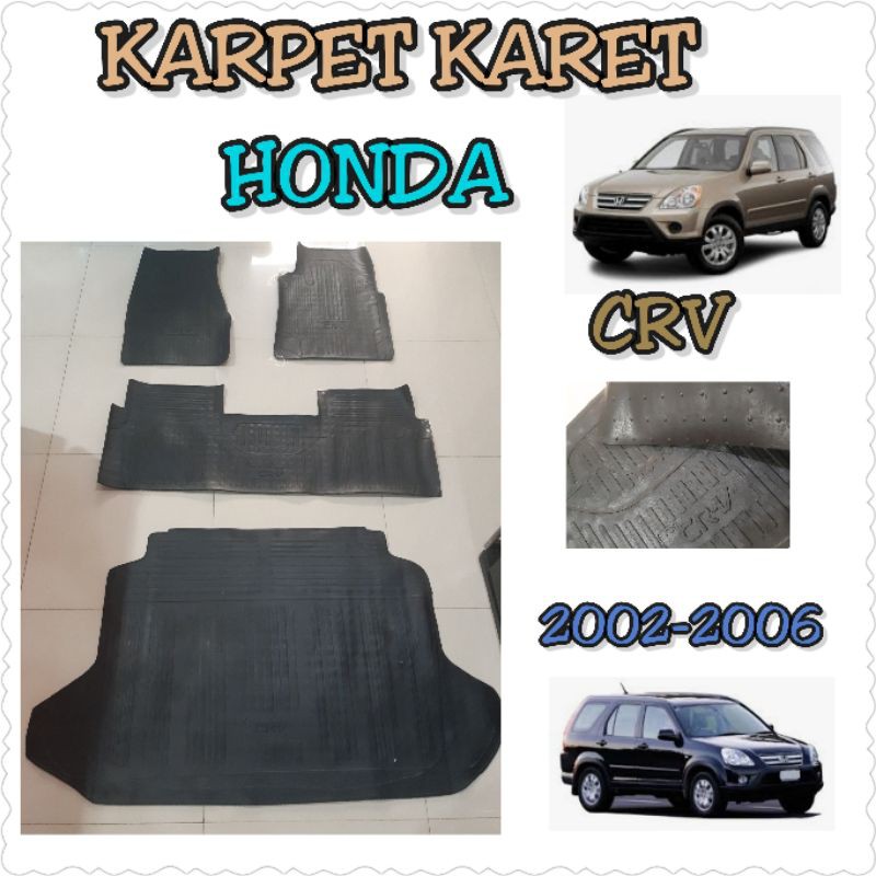 Jual Karpet Karet Alas Mobil Honda Crv Full Set Shopee