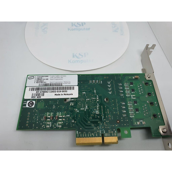 Jual INTEL PRO/1000 PCIe Gigabit DualPort Lan Card D33682 Shopee