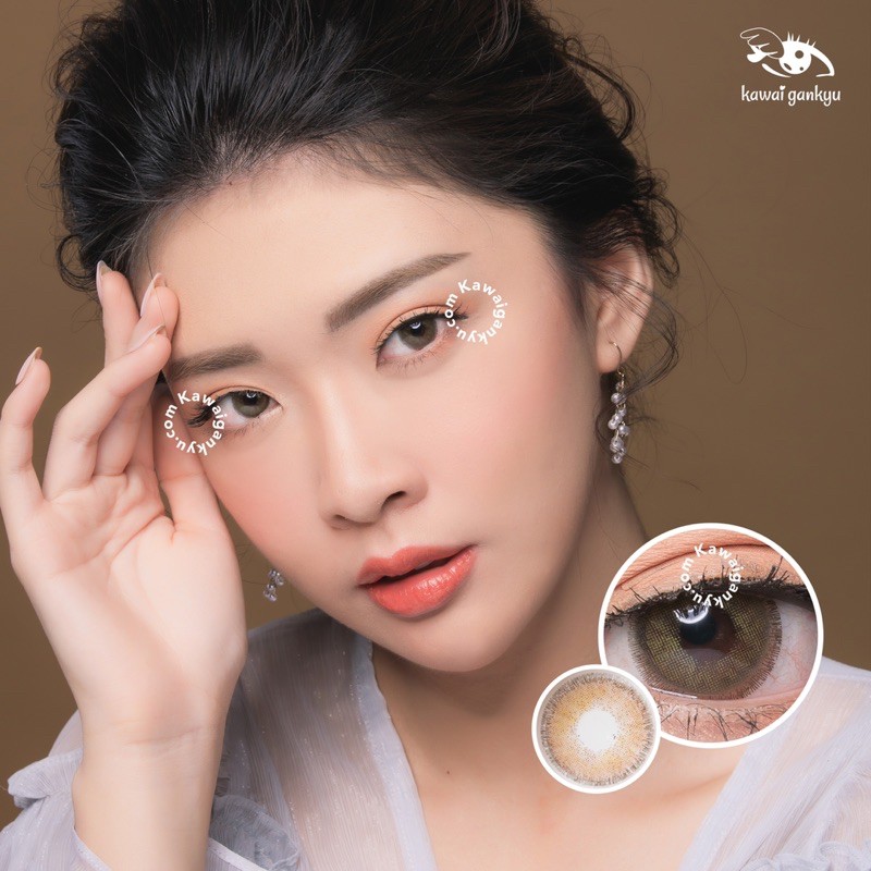 Jual Kawai Gankyu Softlens Dreamcolor Mini Nobluk Brown Botol Setengah Pasang Shopee Indonesia