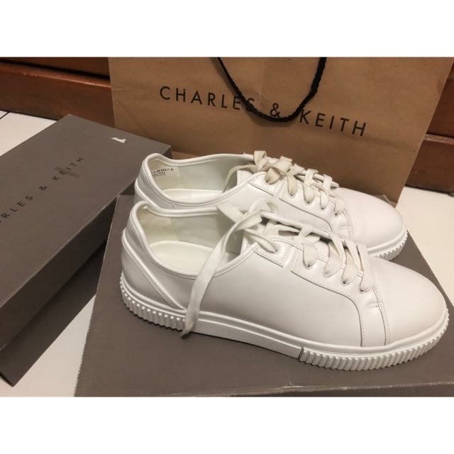 Charles and keith white on sale shoes