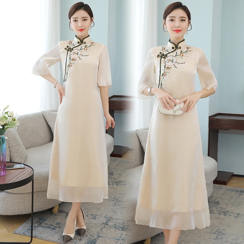 Gaun cheongsam clearance modern