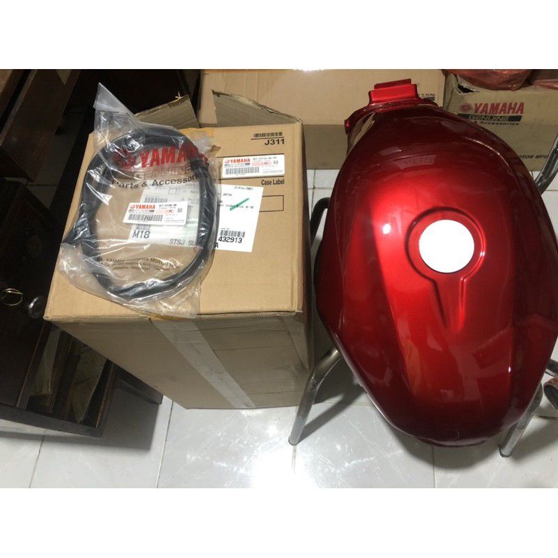 Jual Tangki Yamaha Vixion Old Merah plus karet tangki origin | Shopee ...