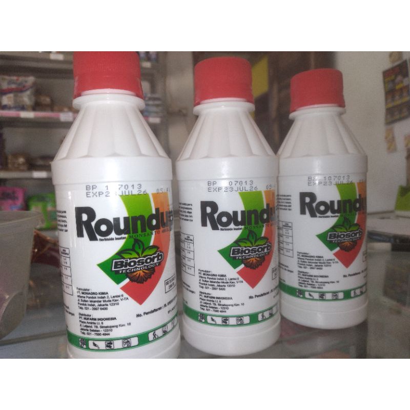 Jual obat / racun rumput mati sampai akar ROUNDUP 200ml | Shopee Indonesia