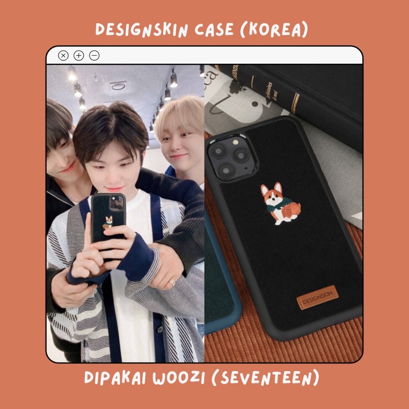 Pelunasan DESIGNSKIN Phone Case Corgi Black SEVENTEEN Woozi