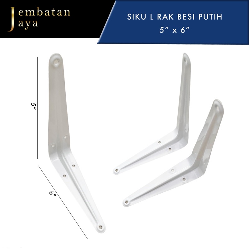 Jual Siku Sokong Rak X Inch Rush Dinding Bracket Tebal Ambalan