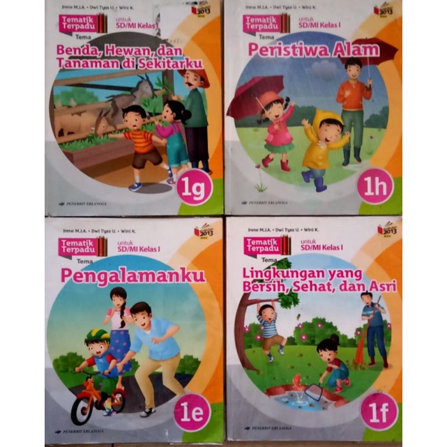 Jual buku bekas tematik terpadu kelas 1 SD penerbit erlangga | Shopee ...