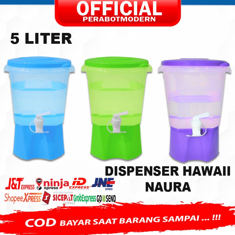 Jual [ COD ] Dispenser Hawaii Naura Tempat Penyimpanan Air 5L / Water