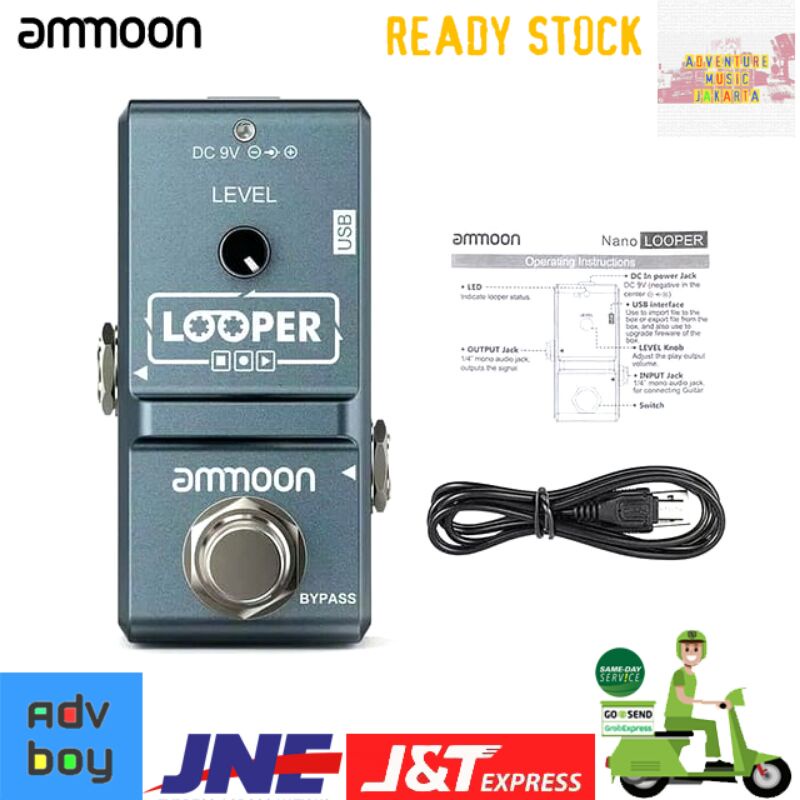 Jual AMMOON LOOPER Pedal Efek Gitar Ammoon AP09 Looper Ammoon AP-09 ...