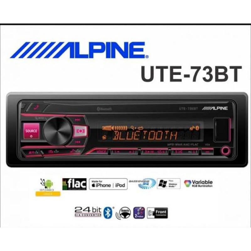 Jual Alpine ute 73bt single din usb | Shopee Indonesia