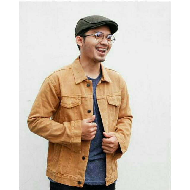 Jaket 2025 denim mustard