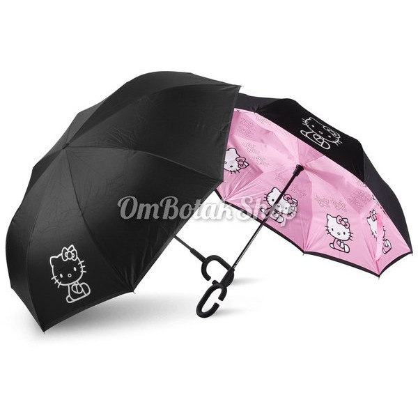 Jual Payung Terbalik Hello Kitty Karakter Sanrio. Reverse Inverted ...