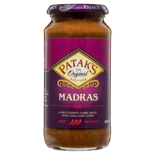 Jual Patak’s Madras Sauce Spicy Paste 283g | saus | bumbu | masak ...