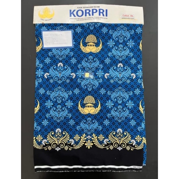 Jual Bahan Batik Korpri Motif Baru / Seragam Korpri Pns / Kain Kopri ...