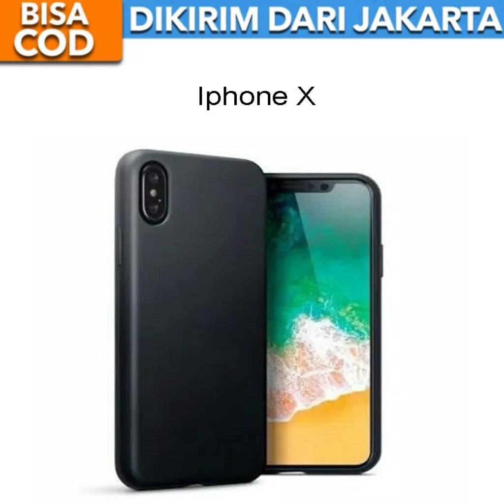 Jual SoftCase Black Matte for iPhone X Iphone Xs | Shopee Indonesia