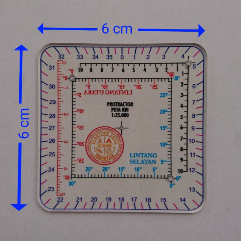 Jual Protractor Peta RBI Skala 1:25.000 | Shopee Indonesia