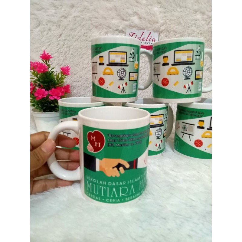 Jual Souvenir Mug Perpisahan Sekolah TK, SD, SMP, Souvenir Reuni Murah