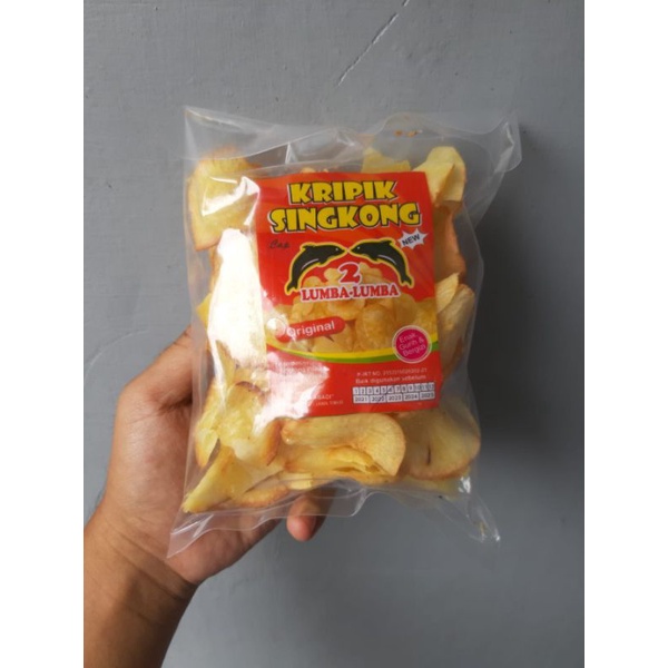 Jual Keripik Kripik Singkong Renyah Rasa Original Cap 2 Lumba Lumba