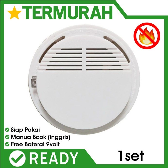 Jual Smoke Detector Alat Alarm Pendeteksi Asap Sensor Api Kebakaran Fire Shopee Indonesia 