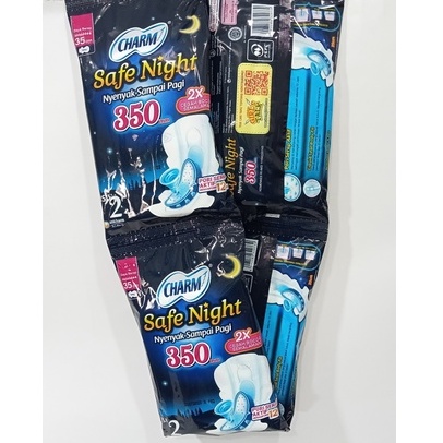 Jual CHARM Safe Night RENCENG SACHET SATU renceng 10sachet isi 2 pads ...